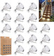 Recessed Led Deck Light Kits 16 Pack Ip67 Waterproof Outdoor Landscape In-Ground Lighting 12V Low Voltage Deck Lighting For GardenYardPatioStepStairFloor Decoration.