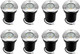 Junview Landscape Lights - Led Well Lights With 8 Pack 6W 12V-24V Ip67 Waterproof Low Voltage Landscape Lighting For Driveway Deck Step Garden (Warm White)