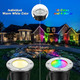 Junview Low Voltage Landscape Lights Rgbw Led Well Lights Landscape Lighting Ip67 Waterproof Outdoor Landscape Lights12V-24V Pathway Deck Ground Lights(2Pack With Connectors)