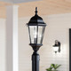 Kichler Madison 21.5" 1 Light Post Light With Clear Beveled Glass In Tannery Bronze