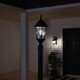 Kichler Madison 21.5" 1 Light Post Light With Clear Beveled Glass In Tannery Bronze