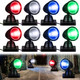 Kingdder 4 In 1 Accessories For Villages Building Light Christmas Village Collection Round Spotlights Battery Operated Led Light With Switch For Christmas Landscape(Multicolored8 Pcs)