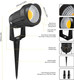 12W Led Landscape Lights Low Voltage 3000K Warm White 12V Ac/Dc Waterproof Outdoor Spotlights Ip65 Garden Pathway Lights With 12 Spike Stands For Tree Garden Yard Pathway (12 Pack)
