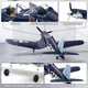 Brushless 4Ch Rc Plane F4U 500Mm Remote Control Airplane6-Axis Gyro Rc Airplane3 Modes & AerobaticsRtf Fighter With 2 Batteries2.4Ghz Radio Controlled For Adults&Beginners