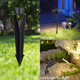 Outdoor Light Stakes Spikes 1/2" Npt Female ThreadFor Landscape Lighting Pathway Lights Spotlight Flood Light Stakes ReplacementStrong Abs Built Black Color 2 Packs