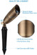 Leonlite Solid Cast Brass Landscape Spotlights Low Voltage Landscape Light 12V Directional Uplights For Tree House Work With Mr16 Bulb (Bulbs Not Included) Ip65 7.72" Tall Bronze Pack Of 4