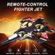 Foam Rc Airplane Remote Control Plane，Multi-Color Led Light 360° Flip Flying Toy Drone Fighter Jet，Auto Hover For Adults Beginner