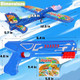 Lulu Home 3 Packs Airplane Launcher Toys 13.6" Led Foam Glider Catapult Planes With 2 Flight Modes For Boys And Girls Toy For 4 5 6 7 8 9 10 11 12 Year-Old Kids