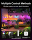 Lumary 6 Pack Smart Led Deck Lights 12-24V Low Voltage Outdoor Step Lights With Hub 2200K-6500K Rgbcw Color Changing Waterproof Landscape For Deck Fence Stair Work With Alexa/Google Assistant