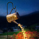 Outdoor Solar Watering Can With Lights Garden Decor Large Solar Powered Lanterns Hanging Waterproof Led Decorative Retro Metal Kettle String Lights For Table Yard Pathway Walkway Gardening s