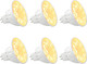 Mr16 Led Bulbs Landscape Low Voltage Spotlights 35W/50W Halogen Replacements. 5W Warm White 2700K-3000K 12V Gu5.3 Bi-Pin Base For Outdoor Accent Lighting Indoor Track Lights 6-Pack