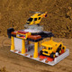 Mini Dig Vehicle Motorized Playset Construction Site Garage With Front Loader And Helicopter Mini Dig Vehicle Motorized Playset Construction Site Garage With Front Loader And Helicopter