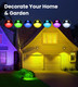 Meikee 15W Rgb Landscape Spot Lights Outdoor Rgbw Color Changing Landscape Lighting With Remote Control Ip66 Pathway Lights For Christmas Halloween Party Festival Decoration (8 Pack)
