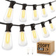 Outdoor String Led Patio Lights - 200Ft 60M Outside Waterproof Light St38 Shatterproof Bulb Connectable Hanging Outdoor Electric Lighting For Backyard Yard Gazebo Porch Party