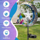 Solar Garden Lights Fairy- Moon & Fairy Garden Solar Stake Lights OutdoorCrackle Glass Globe With Angel For Yard LawnWalkwayGarden DecorGarden s Decoration Solar Garden Lights Fairy- Moon & Fairy Garden Solar Stake Lights OutdoorCrackle Glass Globe With Angel For Yard LawnWalkwayGarden DecorGarden s Decoration