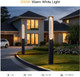 Path Light 71" Outdoor Pathway Bollard Lighting Waterproof Walkway Driveway Pole Lamp Bright Led Landscape Lantern High Voltage Wired For Outside Patio Garden Yard Lawn Backyard Sidewalk Decor