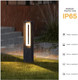 Outdoor Path Light 31.5" Pathway Walkway Lights Waterproof Yard Landscape Led Bollard Lighting Lawn Lamp Garden Sidewalk Patio Backyard Ground Bright 3000K Lantern For Outside High Voltage Wired