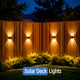 Niorsun Solar Fence Lights12 Pack Deck Lightled Outdoor Lights 3000K/4500K/6000K+ Rgb Up & Down Wall Lights Waterproofsolar Powered Light For Backyard/Pool/Railing/Patio/Porch/Step
