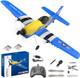 Rc Plane 3-Channel 2.4Ghz Rc Airplane P51 Mustang Fighter With 2 Batteries 6 Gyroscopes Stabilization System Easy To Fly Suitable For Beginners Kids Adults Blue