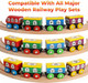Wooden Train Set Abc Magnetic Trains For Toddlers 12 Pieces Compatible With All Train Track Accessory Sets Alphabet And Numbers Toy Trains For Boys And Girls Wooden Train Set Abc Magnetic Trains For Toddlers 12 Pieces Compatible With All Train Track Accessory Sets Alphabet And Numbers Toy Trains For Boys And Girls
