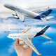 Otonopi Airplane Toy A380 For Kids Bump And Go Pull Back Airlines Die Cast Metal Airbus Plane Toy With Lights And Sounds Model Airplane Toy For Boys & Girls Age 3-12 For And Collection