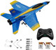 Rc Plane Remote Control Airplane Rtf Rc Plane 2 Channel Remote Control Airplane 2.4Ghz Radio Control F18 Jet Aircraft With 2 Batteries