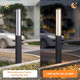 Modern Outdoor Pathway Light 71'' Landscape Path Lights Ip54 Waterproof Bollard Lighting Exterior Garden Floor Lamp Aluminum High Voltage Driveway Light For Lawn Patio Yard Walkway