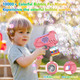 Bubble Gun Bubble Machine 10 Holes For Kids Toddlers 10000+ Bubbles Per Minute With Lights/Bubble Solution Summer Bubble Blower Toys Bubble Guns Blaster For Outdoor Party Wedding Green
