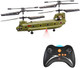 Poco Divo Chinook Ch-47 Rc Helicopter S026G Us Army Cargo Transport Military Tandem-Rotor Aircraft Model Infrared 3Ch Remote Control Gyro Flight Kids Play Fly Boys Toy Plane Adult