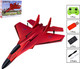 Puslako Rc Plane Red Aircraft 2.4Ghz 2 Channel Remote Control Plane Jet Fighter Airplane With Gyro For Kids And Beginners