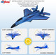 Puslako Rc Plane Red Aircraft 2.4Ghz 2 Channel Remote Control Plane Jet Fighter Airplane With Gyro For Kids And Beginners