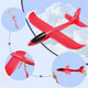 4Pcs Foam Airplane Toys 17Inch Throwing Foam Plane For Outdoor Sport Game 2 Flight Mode Glider Airplane Flying Toy With Rubber String Launch s For 3 4 5 6 7 8 9 Years Old Boys Girls