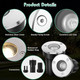 Retisee 6 Pcs 1W Led Well Lights Low Voltage Landscape Lighting With 16 Connectors 12-24V Outdoor Inground Lights Ip67 Waterproof Warm White For Sidewalk Paver Garden Step Lawn