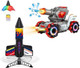 Rocket Launcher Model Rocket Kits & Rc Tank Ultra-High Flying Rocket And Remote Control 4Wd Battle Stunt Car Kids Outdoor Toys Indoor & Outdoor Backyard Play Great Toy For Boys & Girls