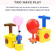 Balloon Cars Toy Pump Set Balloon Powered Car Toys Creative Inflatable Racing Car For Kids Age 3+(Duck)