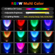 Rose Me Outdoor Spotlights 12W Rgb Waterproof Landscape Lights 12V Low Voltage Led Color Changing Spot Lights For Halloween House Yard GardenFlag Pole App & Remote Control 2Pack