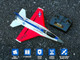 Remote Control Airplane Rc Plane F16 Falcon Fighter Jet With Led Lights - 2 Channel Battery Powered Toys - Radio Control Airplanes For Adults And Kids 14+ - With 2 Batteries