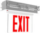Rp Lighting 14-Inch Red Led Recessed Single-Face Exit Sign With White Housing White Clear Rp Lighting 14-Inch Red Led Recessed Single-Face Exit Sign With White Housing White Clear