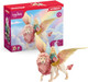 Schleich Bayala - Winged Fairy And Flying Lion Toy Set For Girls And Boys - Moveable Pink Lion And Cute Magnetic Blue Fairy Action Figure - Magical Animal Figurine Playset For Kids Ages 5+ 70716