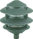 Sea Gull Lighting 9226-95 Single-Light Outdoor Path Fixture With Clear Glass Emerald Green