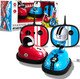 Sharper Image Road Rage Rc Speed Bumper Cars Mini Remote Controlled Ejector Vehicles 2 Player Head To Head Battle Crash Into Opponents 2.4 Ghz Red And Blue Ages 6 And Up