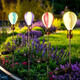 Solar Pathway Lights Outdoor - Hot Air Balloon Solar Lights Outdoor Waterproof For Outside Patio Pathway Garden Yard Path Walkway Fence Lawn Decor4 Pack