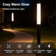 Skyglow Lamp Post Light 71" 120V-277V Line Voltage Aluminum Led Ip55 Waterproof Outdoor Landscape Bollard Lights Modern Curb Appeal For Garden Lawn Pathway Path Patio Courtyard Driveway Decoration