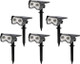 Solar Outdoor Lights 6 Pack Waterproof Landscape Spotlights – Ip65 Solar Powered Pathway Lights For Yard Patio Walkway & Driveway (Cool White)