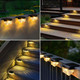 Solar Fence Lights Outdoor 8 Pack - 3000K Fence Lights Solar Powered Ip55 Waterproof Led Solar Step Light For Outdoor Stairs Deck Patio Yard Backyard Garden(Warm White)