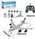 Airbus 747 A380 2.4G 3Ch Remote Control Electric Airplane - Easy To Fly Rc Plane For Beginners - Epp Foam Fixed Wing Glider Model - Led Lights - Four Motor Airliner - 2 Batteries (747)