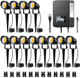 Sunvie 12 Pack Low Voltage Landscape Lights With 300W Transformer 12-24V Led Landscape Lighting Kit 3000K Waterproof Aluminum Landscape Spotlights With Wire Connectors For House Yard Tree Garden