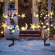 Solar Firefly Lights Outdoor Moon Star Sun Projection Stake Lights - Waterproof Solar Powered Garden Lights For Pathway Yard Patio Decor Warm White Solar Firefly Lights Outdoor Moon Star Sun Projection Stake Lights - Waterproof Solar Powered Garden Lights For Pathway Yard Patio Decor Warm White