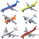 Toy Airplane 6 Pack Diecast Airplane Toy For Boys Age 3 4-7 8-12 Alloy Planes Model/Glider Planes/Airlines Plane Toys For Kids Birthday Cake Toppers Airforce Party Favors