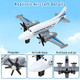 Toy Airplane 6 Pack Diecast Airplane Toy For Boys Age 3 4-7 8-12 Alloy Planes Model/Glider Planes/Airlines Plane Toys For Kids Birthday Cake Toppers Airforce Party Favors
